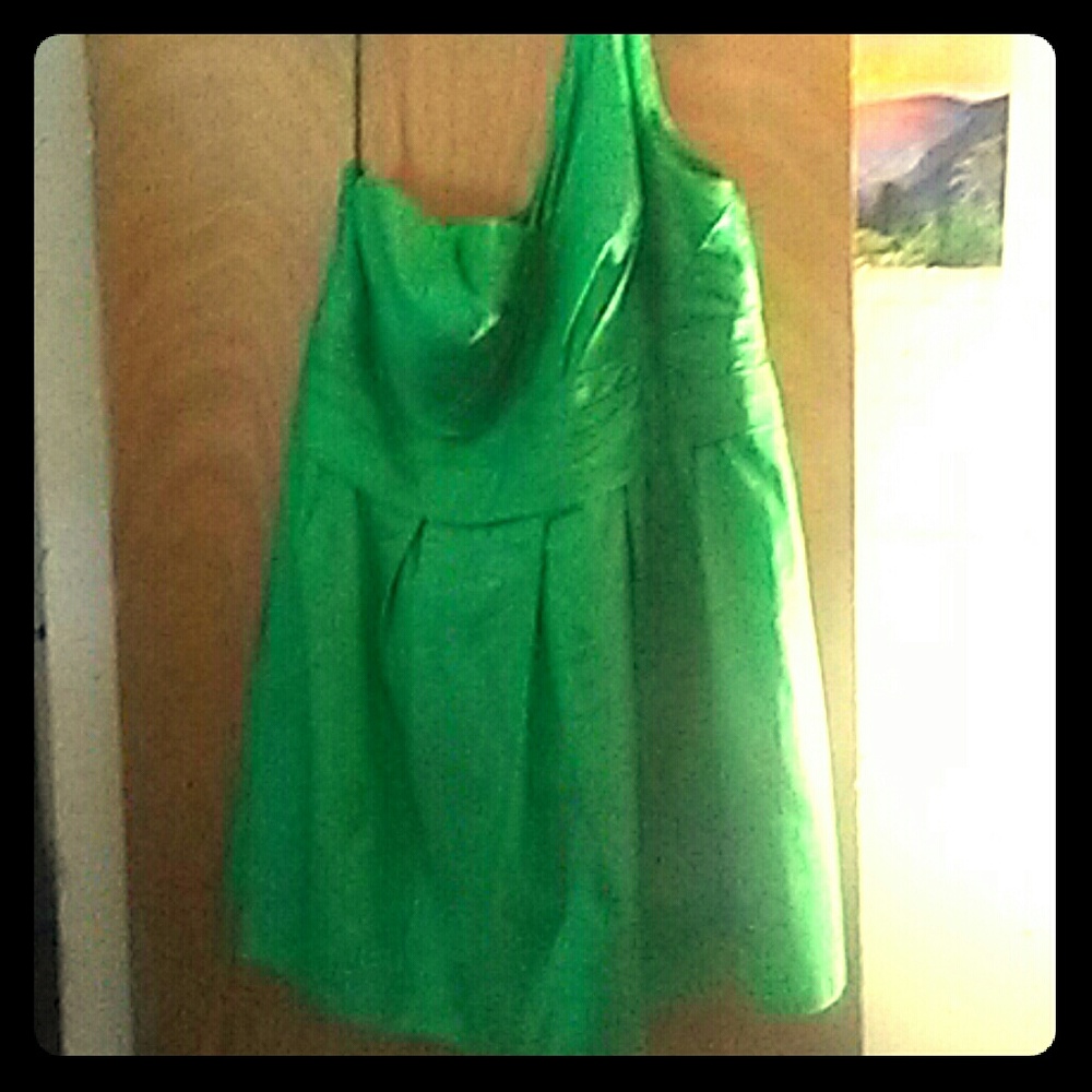 Dravids bridal short green bridemaid dress